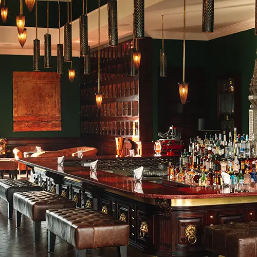 Pinstripe Bar Area