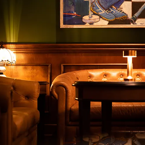 Pinstripe Bar - interior sofa