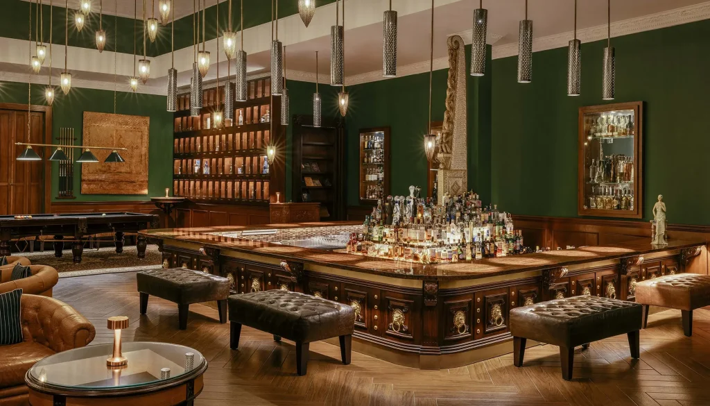 Pinstripe Bar Area
